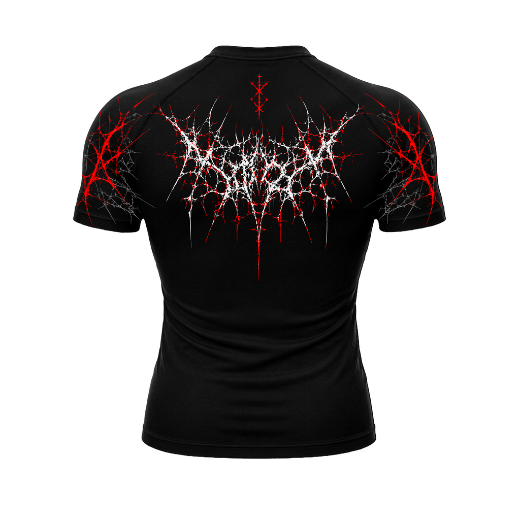 Crimson Web Compression – T-Shirt | GYMVORYX
