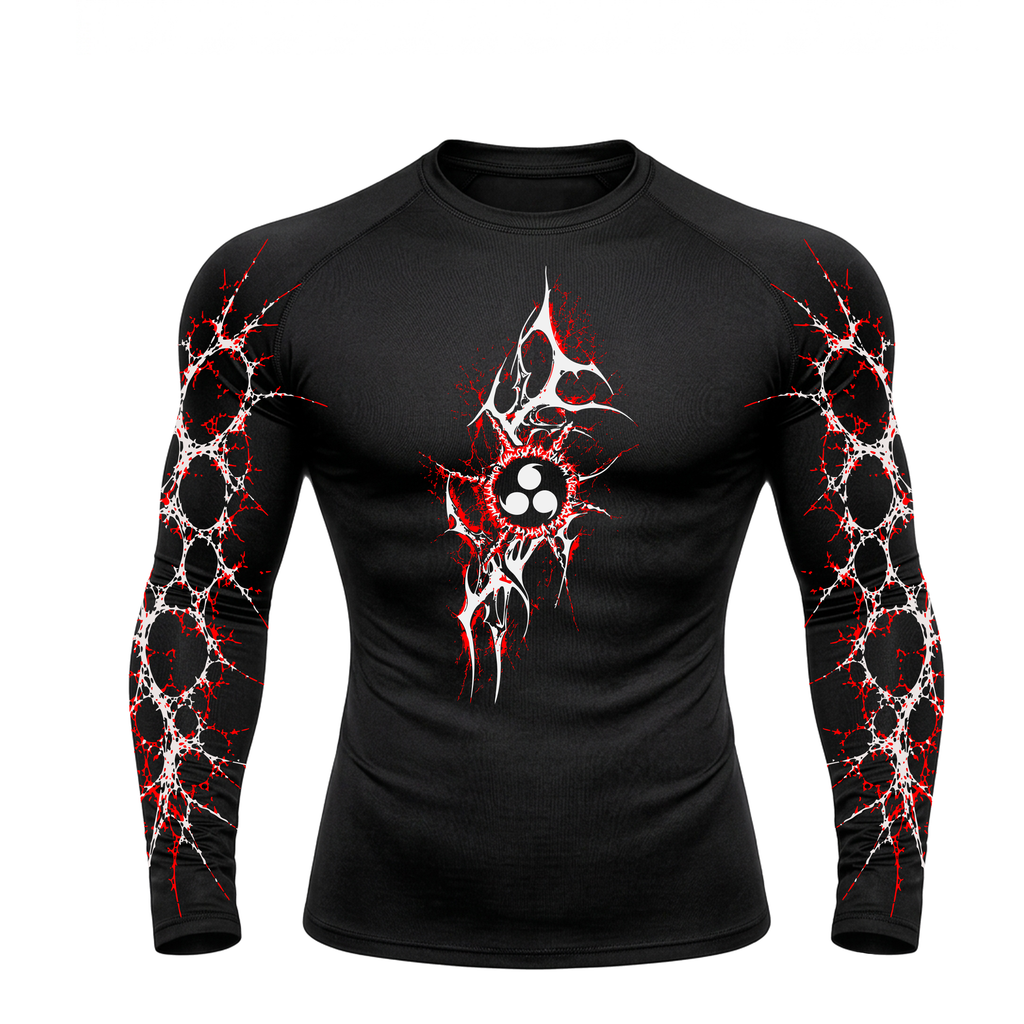 Crimson Susano Compression Long Sleeve | GYMVORYX