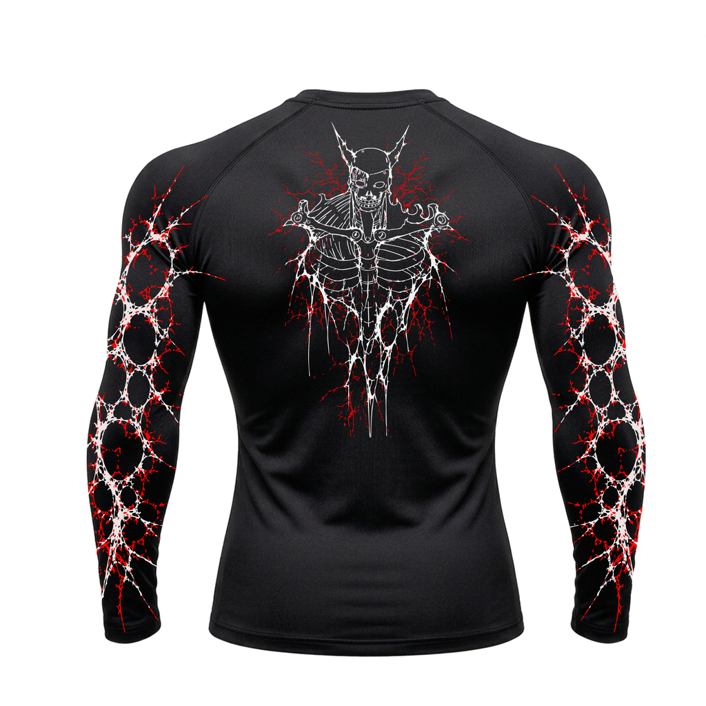 Crimson Susano Compression Long Sleeve | GYMVORYX