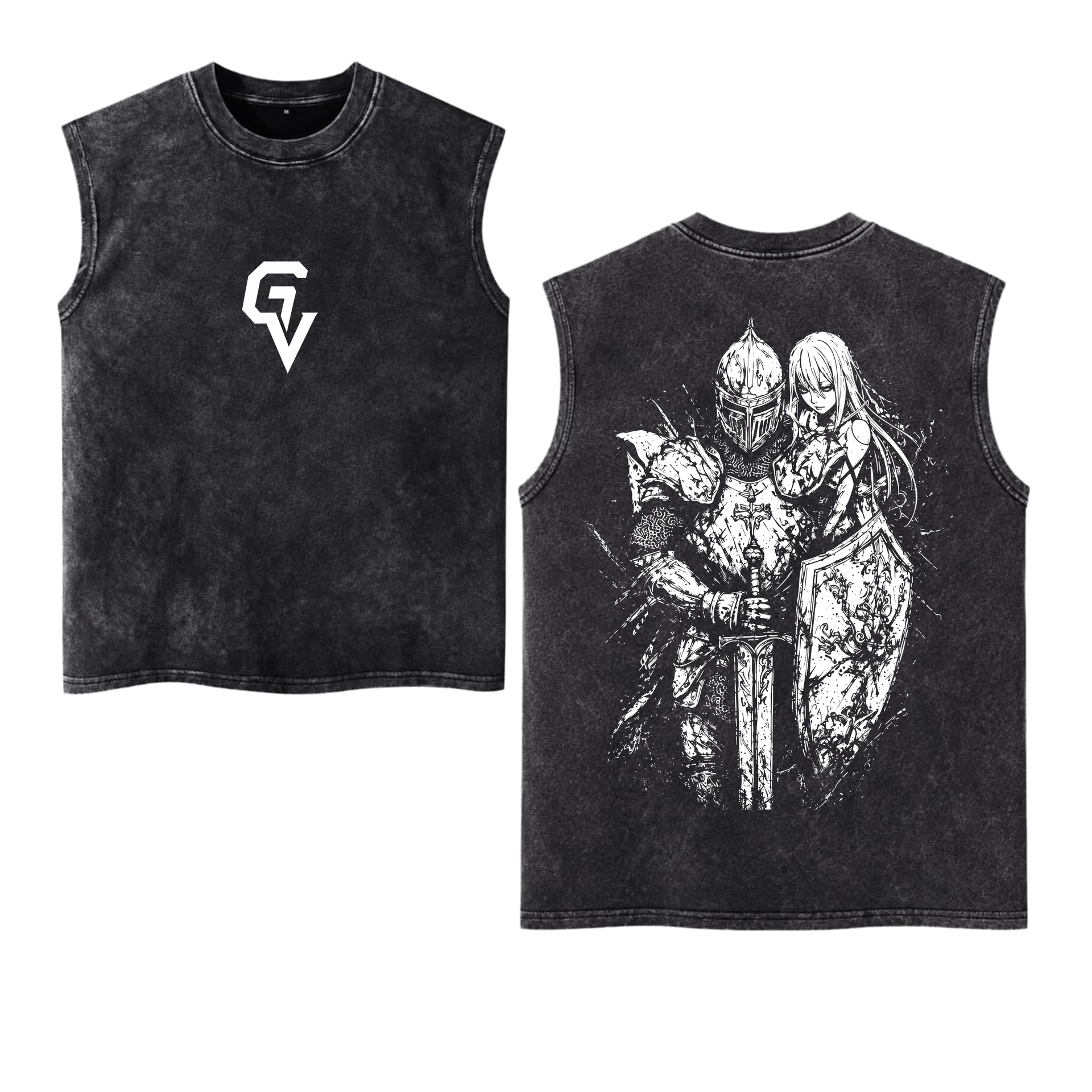 Knight Legacy Oversized Sleeveless Tee | GYMVORYX