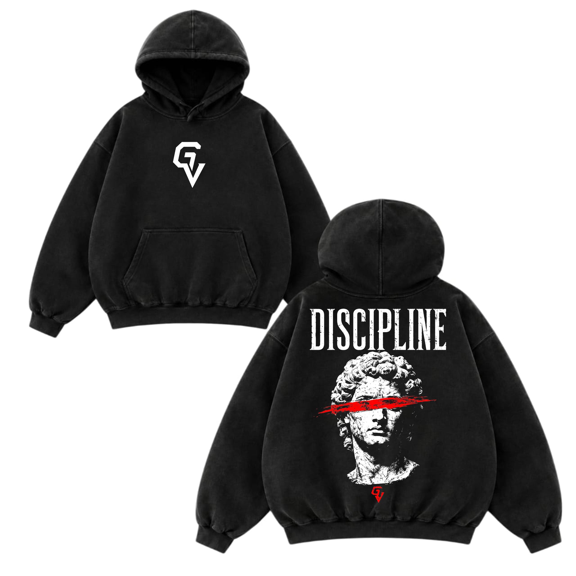 Discipline Statue Oversized Hoodie | GYMVORYX