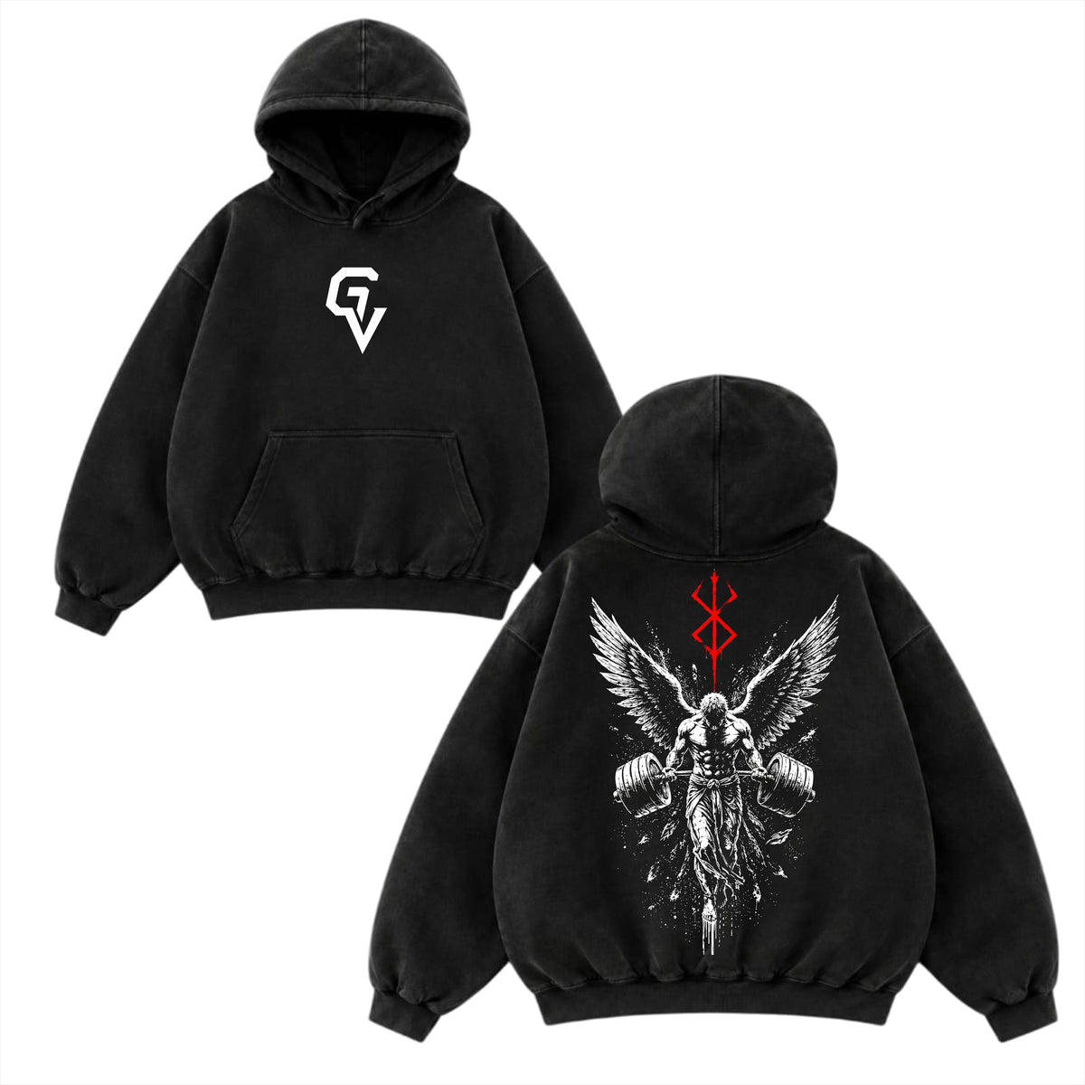 Winged Titan Oversized Hoodie | GYMVORYX