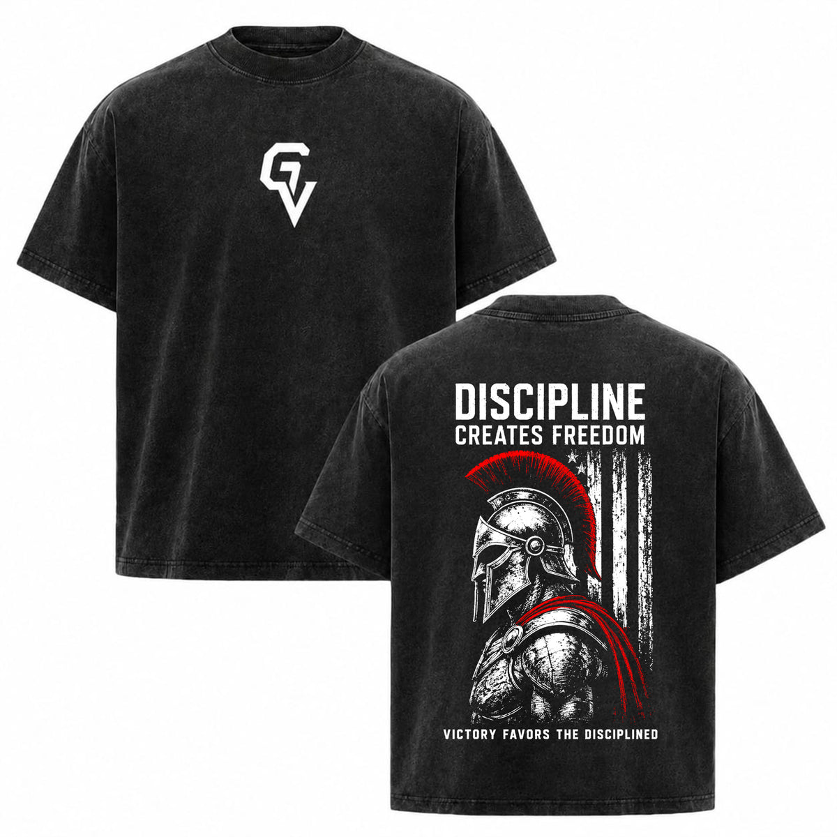 Discipline Creates Freedom Oversized T-Shirt | GYMVORYX