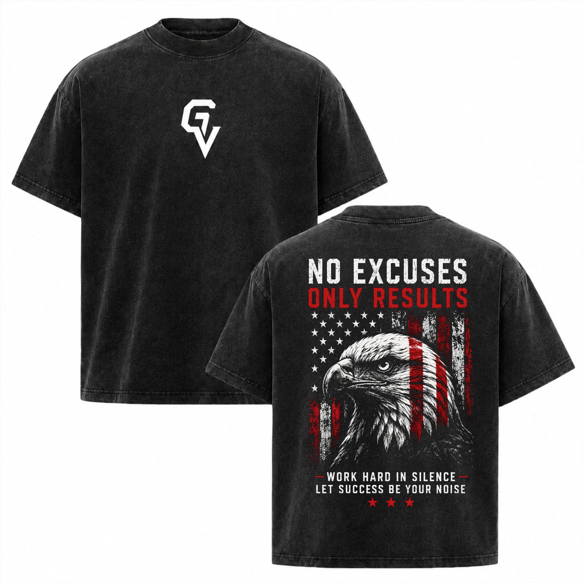 No Excuses Only Results Oversized T-Shirt | GYMVORYX