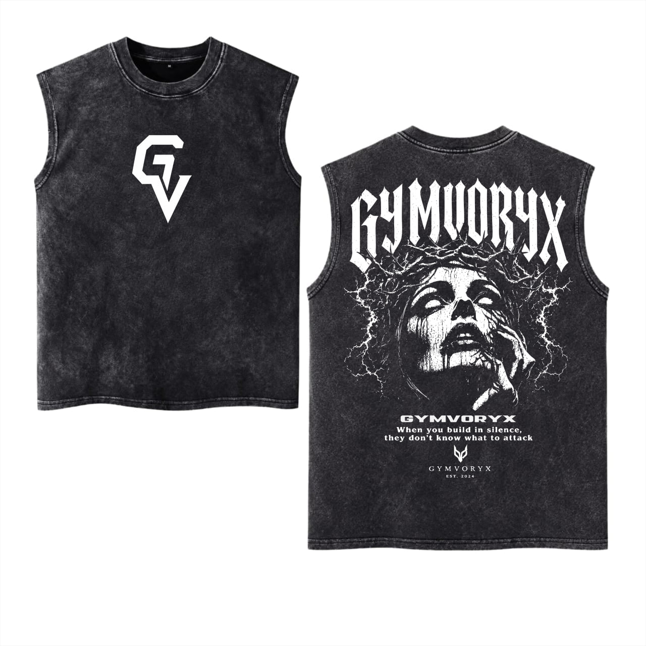 Silent Power Oversized Sleeveless Tee | GYMVORYX