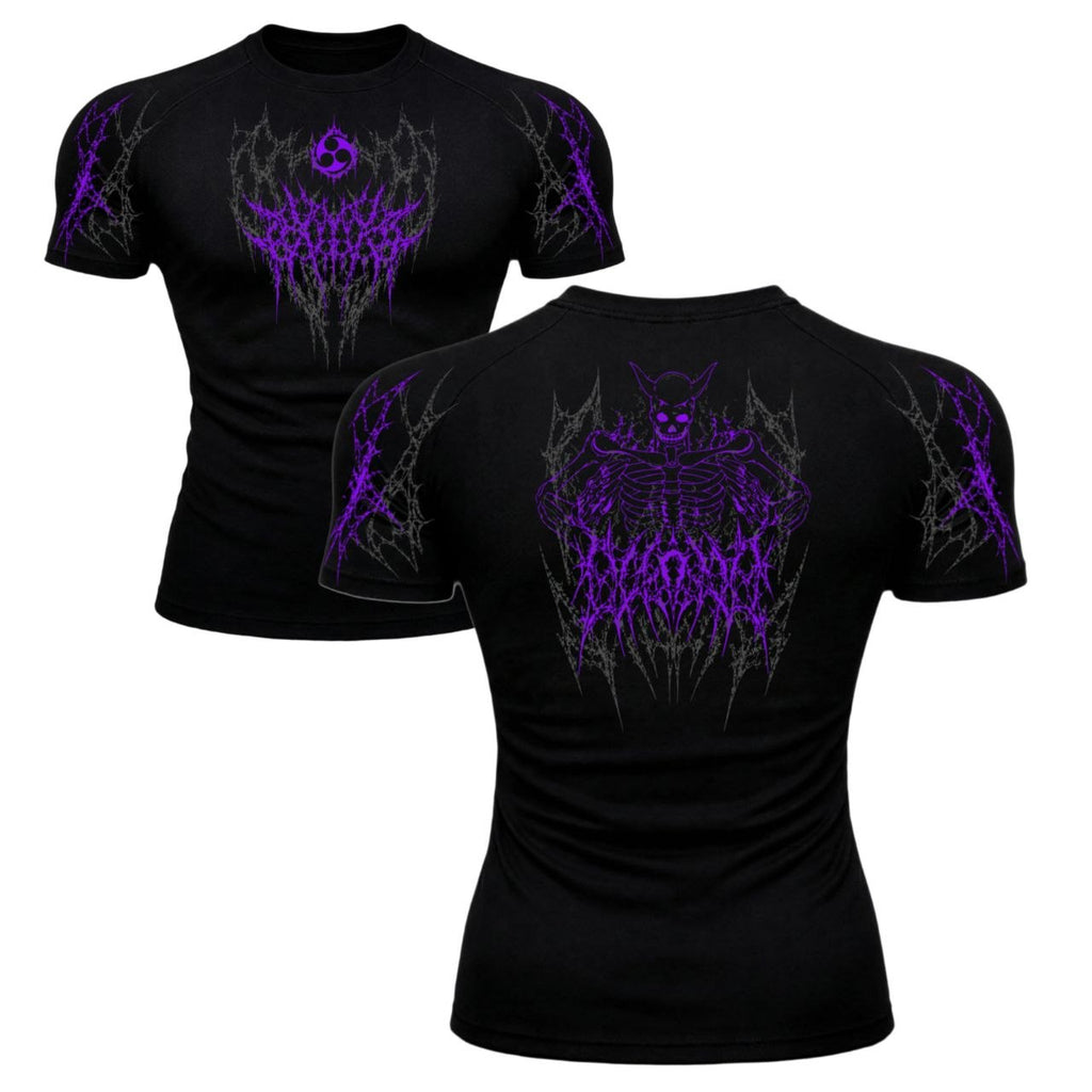 Sasuke Curse Compression T-Shirt – Dark Aesthetic | GYMVORYX
