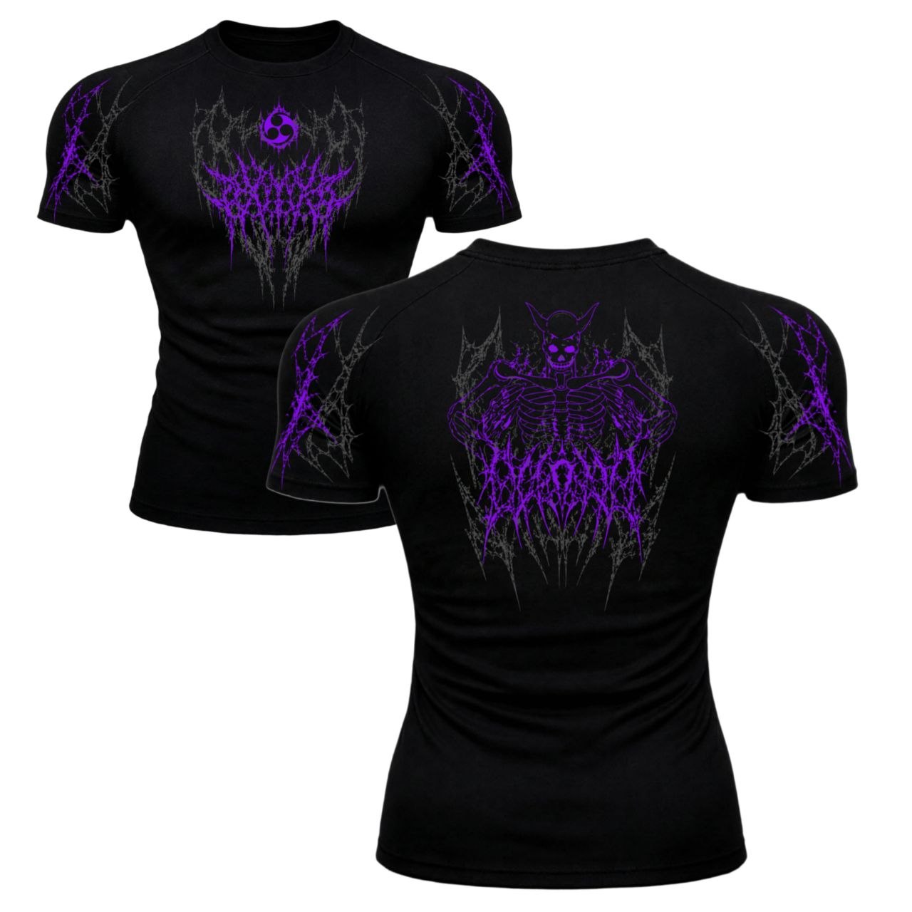 Sasuke Curse Compression T-Shirt – Dark Aesthetic | GYMVORYX