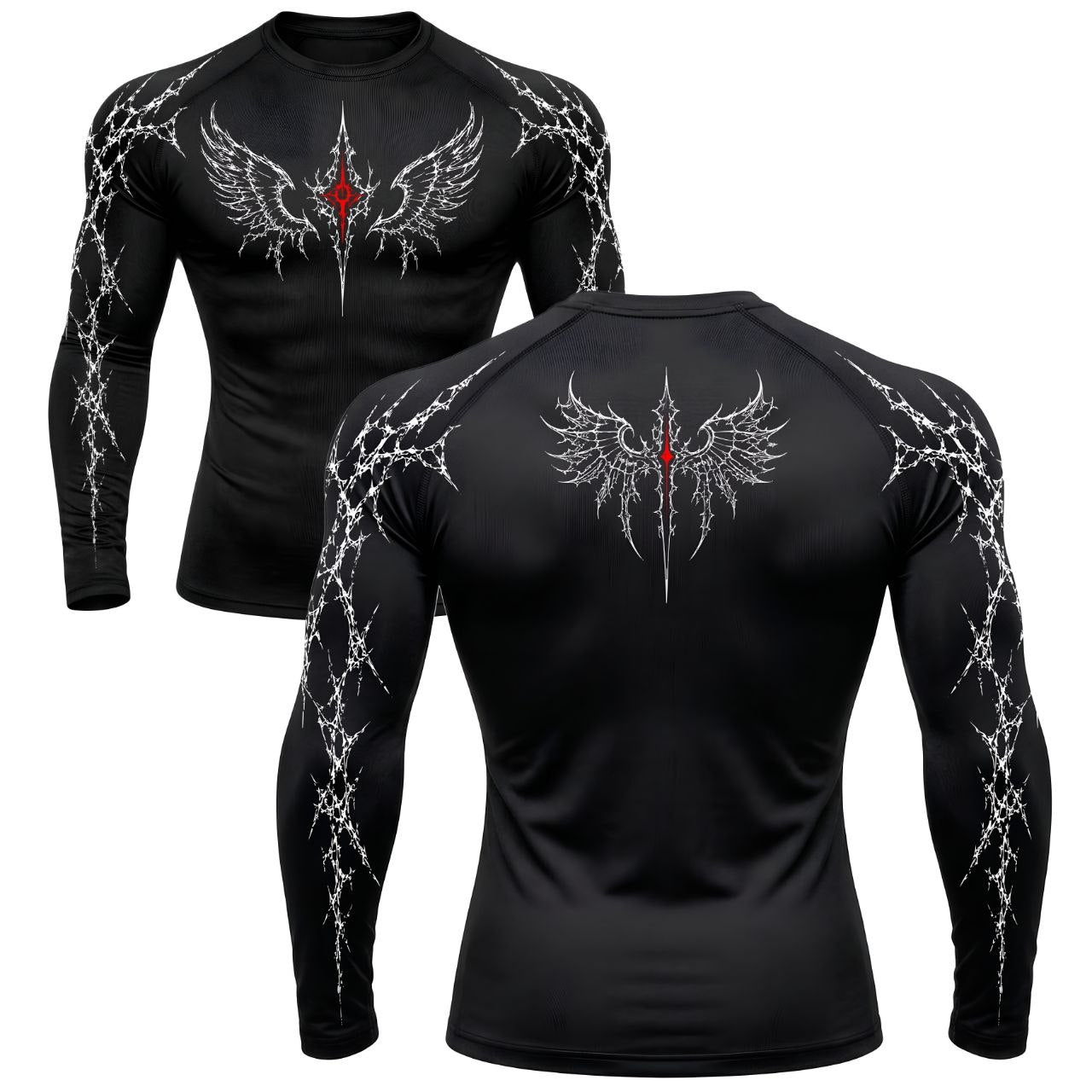 Eclipse Wings Compression Long Sleeve | GYMVORYX
