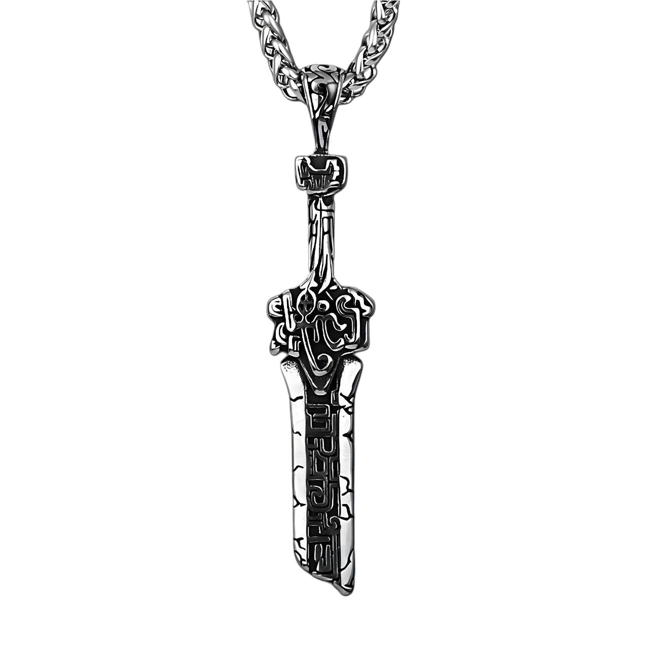 Gothic Key Pendant Necklace – Stainless Steel | GYMVORYX