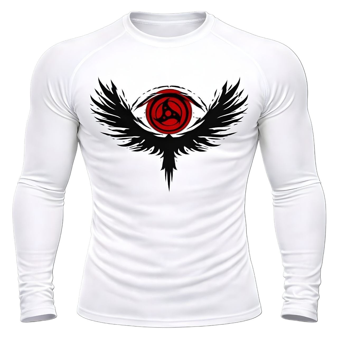 Crimson Wing Eye Compression – Long Sleeve | GYMVORYX
