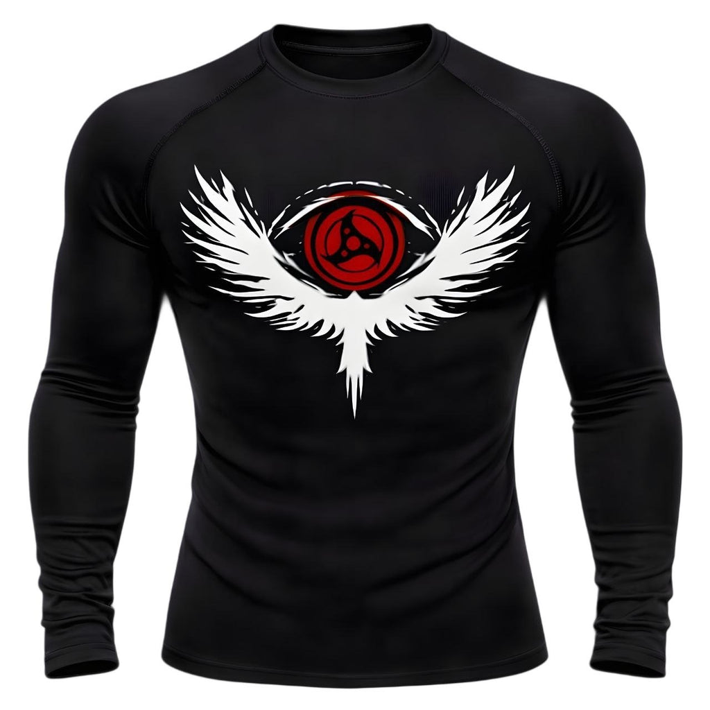 Crimson Wing Eye Compression – Long Sleeve | GYMVORYX