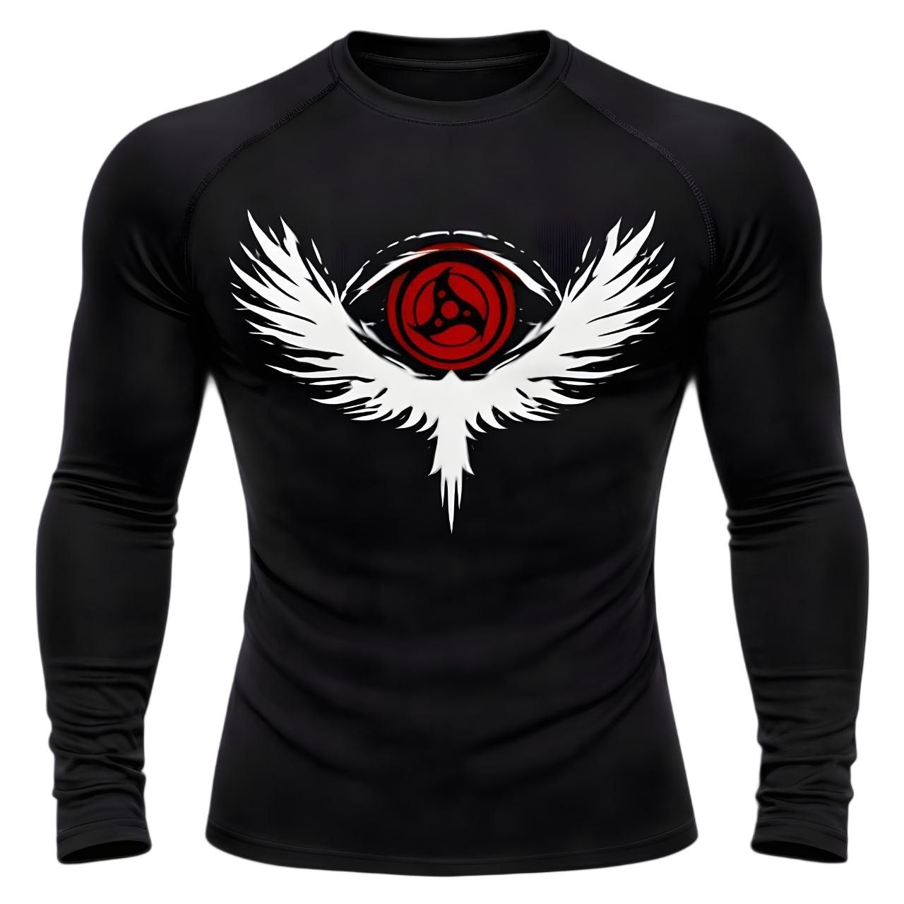 Crimson Wing Eye Compression – Long Sleeve | GYMVORYX