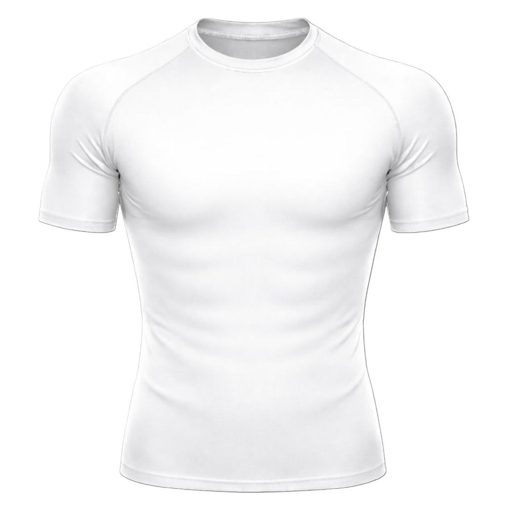 Core Fit black and white Compression -gym T-Shirt | Gymevoyx