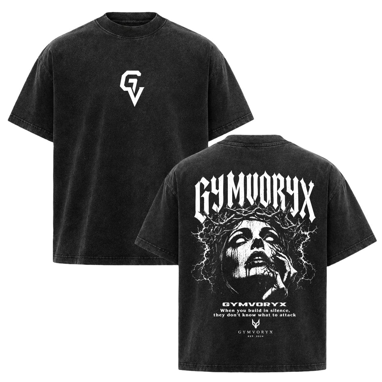 Silent Power Oversized Tee | GYMVORYX