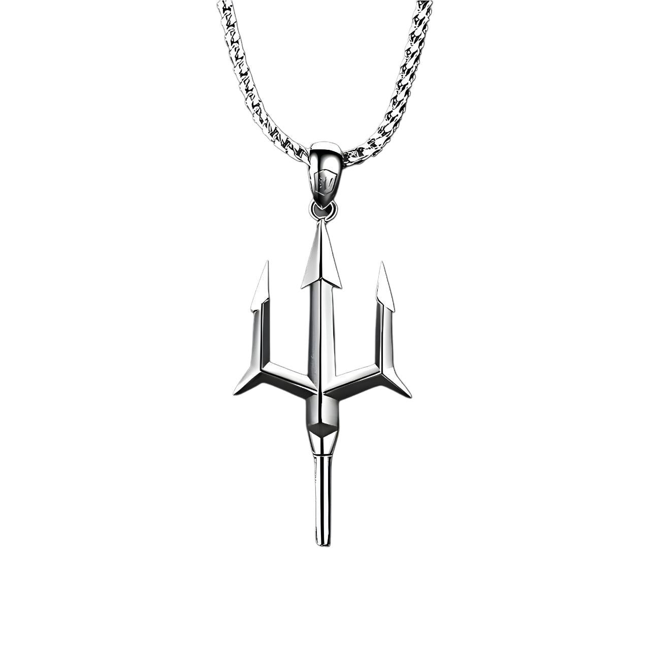 Trident Pendant Necklace – Stainless Steel | GYMVORYX