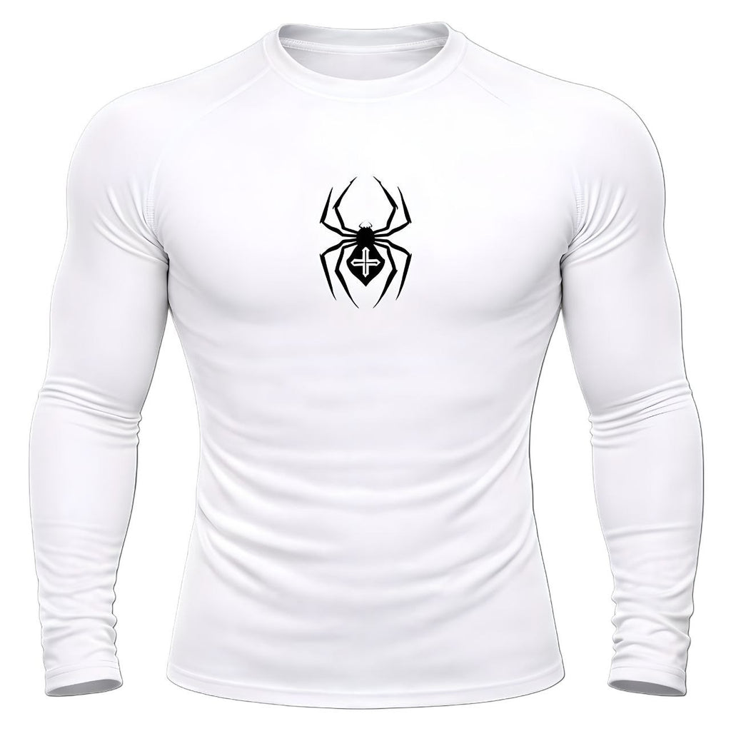 Spider Emblem Compression -long-sleeve | GYMVORYX
