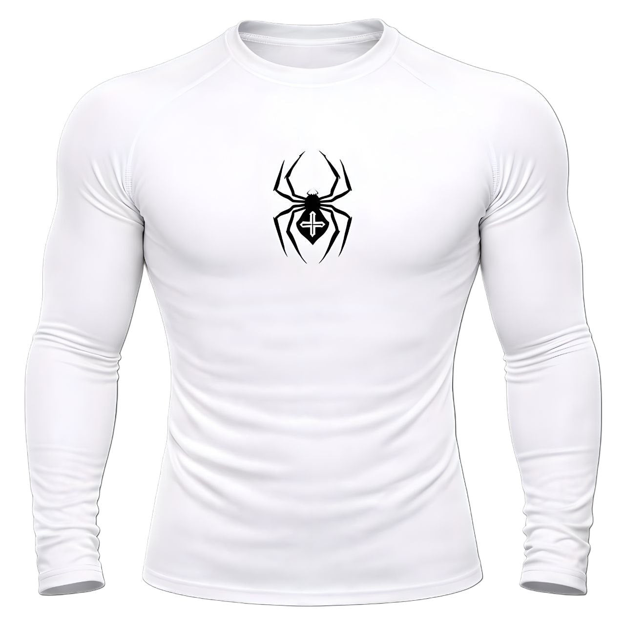 Spider Emblem Compression -long-sleeve | GYMVORYX