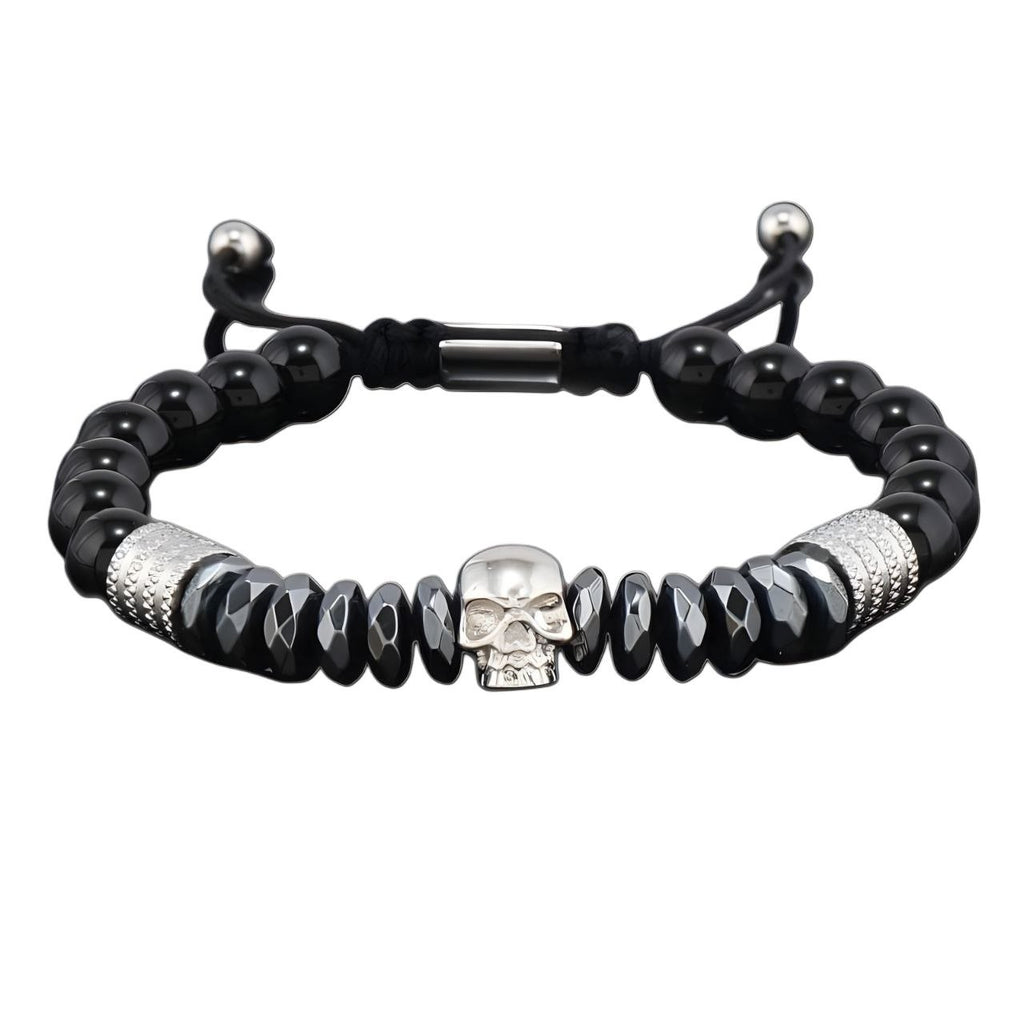 Skull Adjustable Bead Bracelet | GYMVORYX