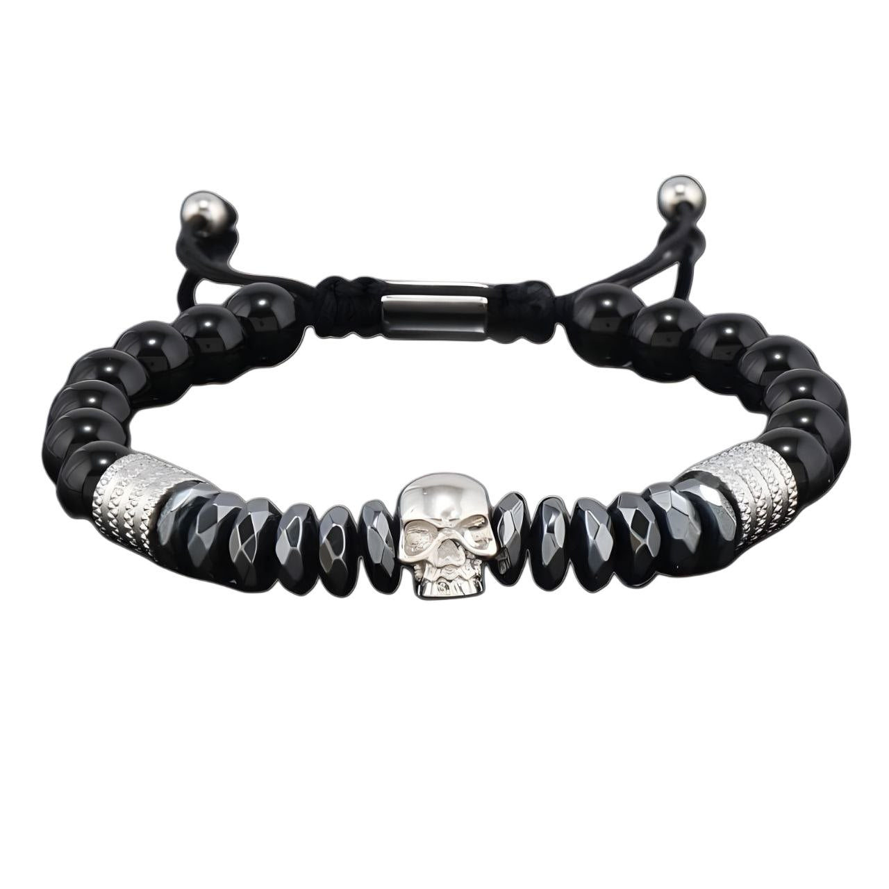 Skull Adjustable Bead Bracelet | GYMVORYX