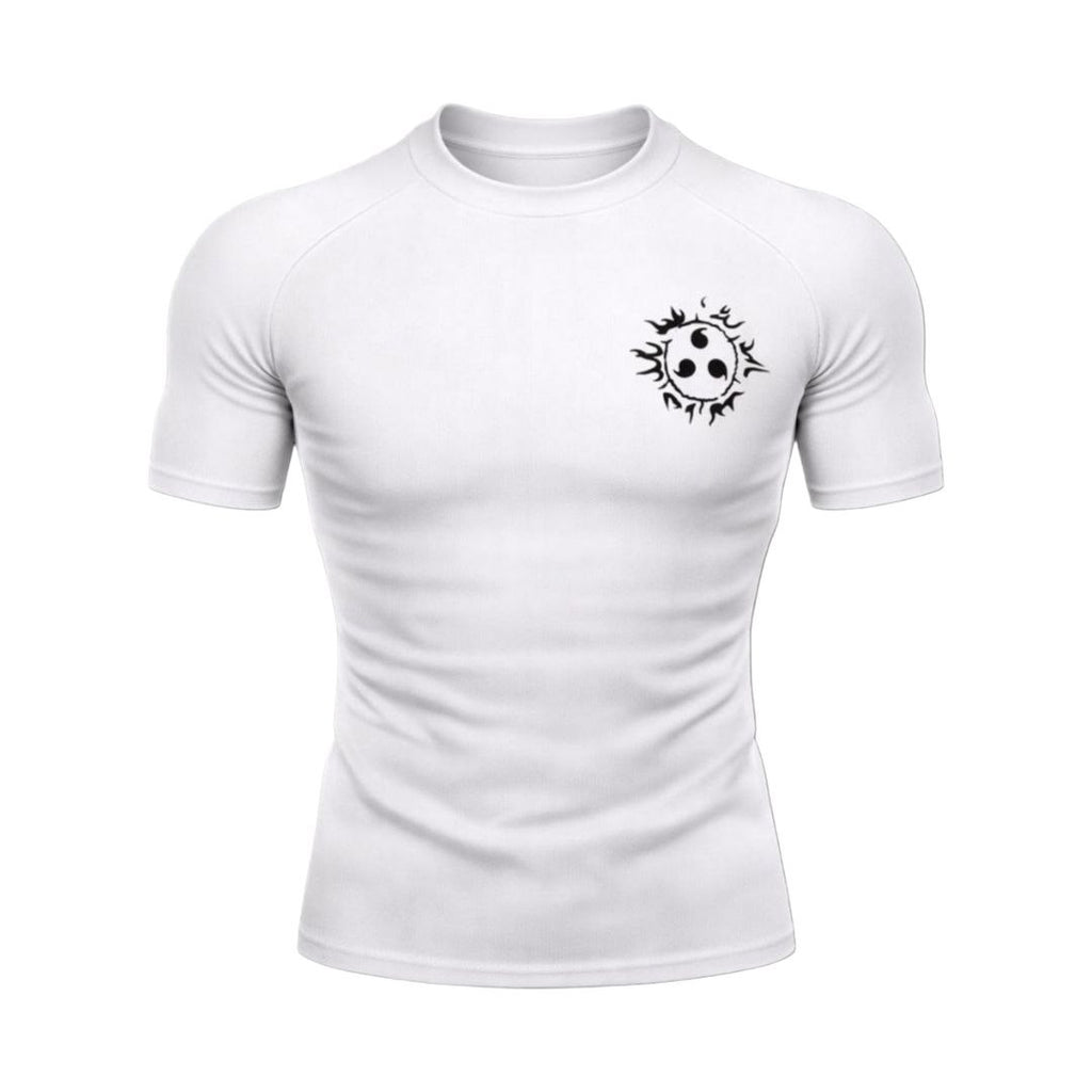 Sasuke Curse Mark Compression–T-Shirt | Gymvoryx