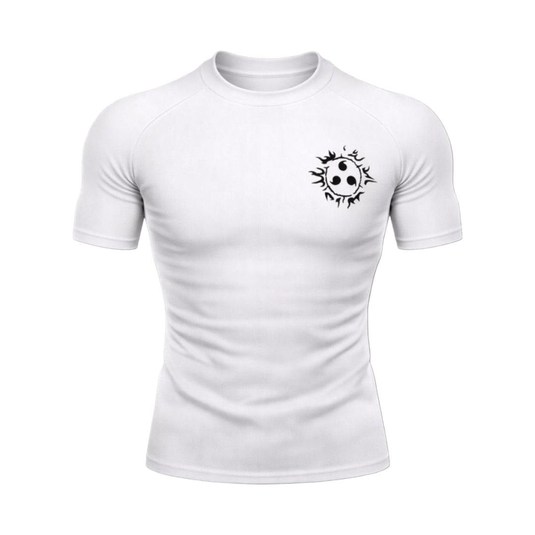 Sasuke Curse Mark Compression–T-Shirt | Gymvoryx