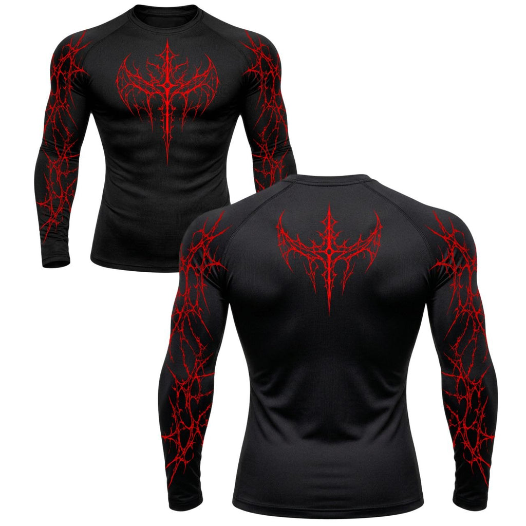 Blood Sigil Compression Long Sleeve | GYMVORYX