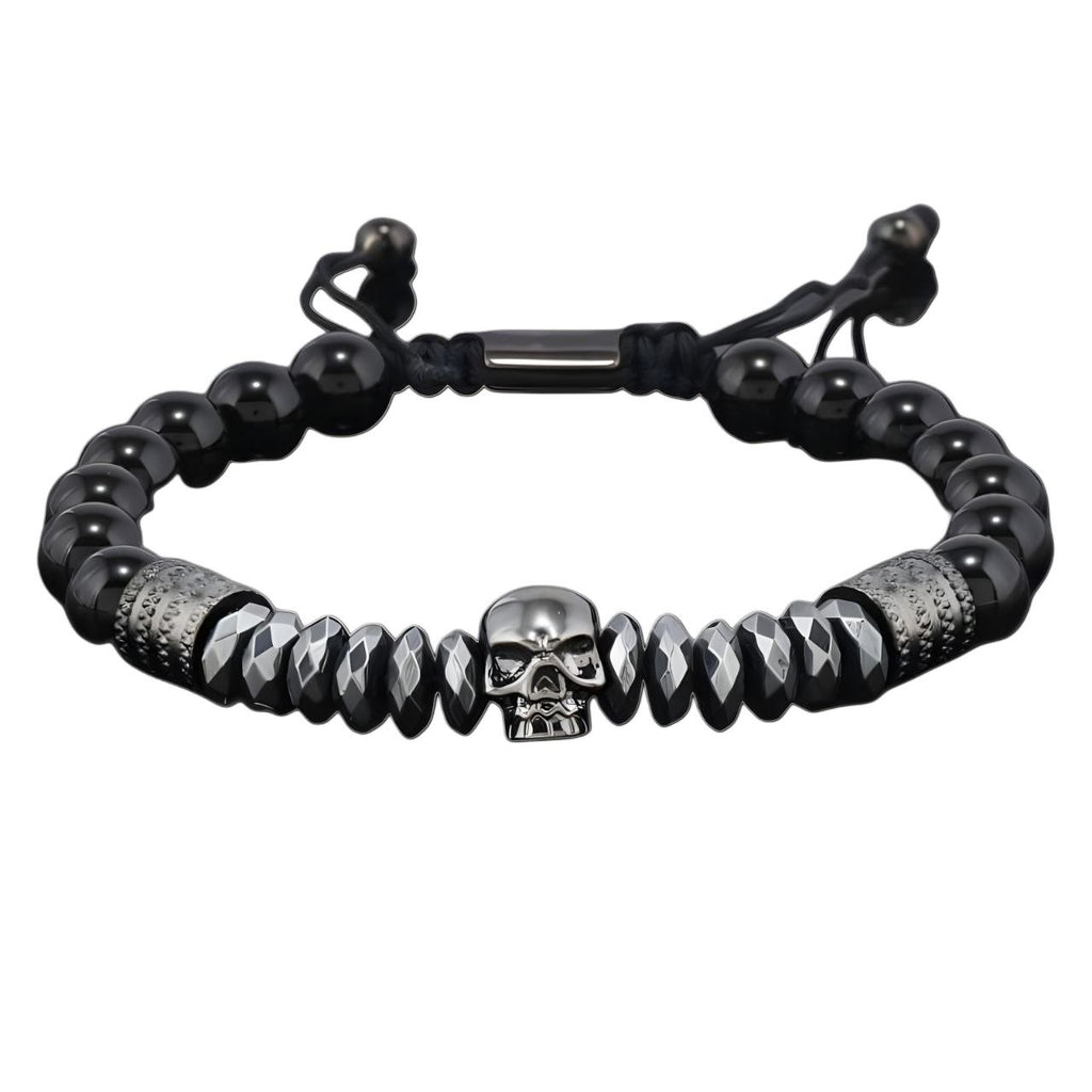 Skull Adjustable Bead Bracelet | GYMVORYX
