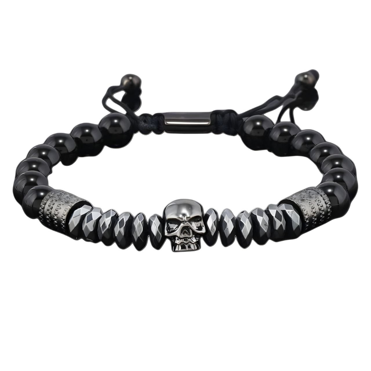 Skull Adjustable Bead Bracelet | GYMVORYX