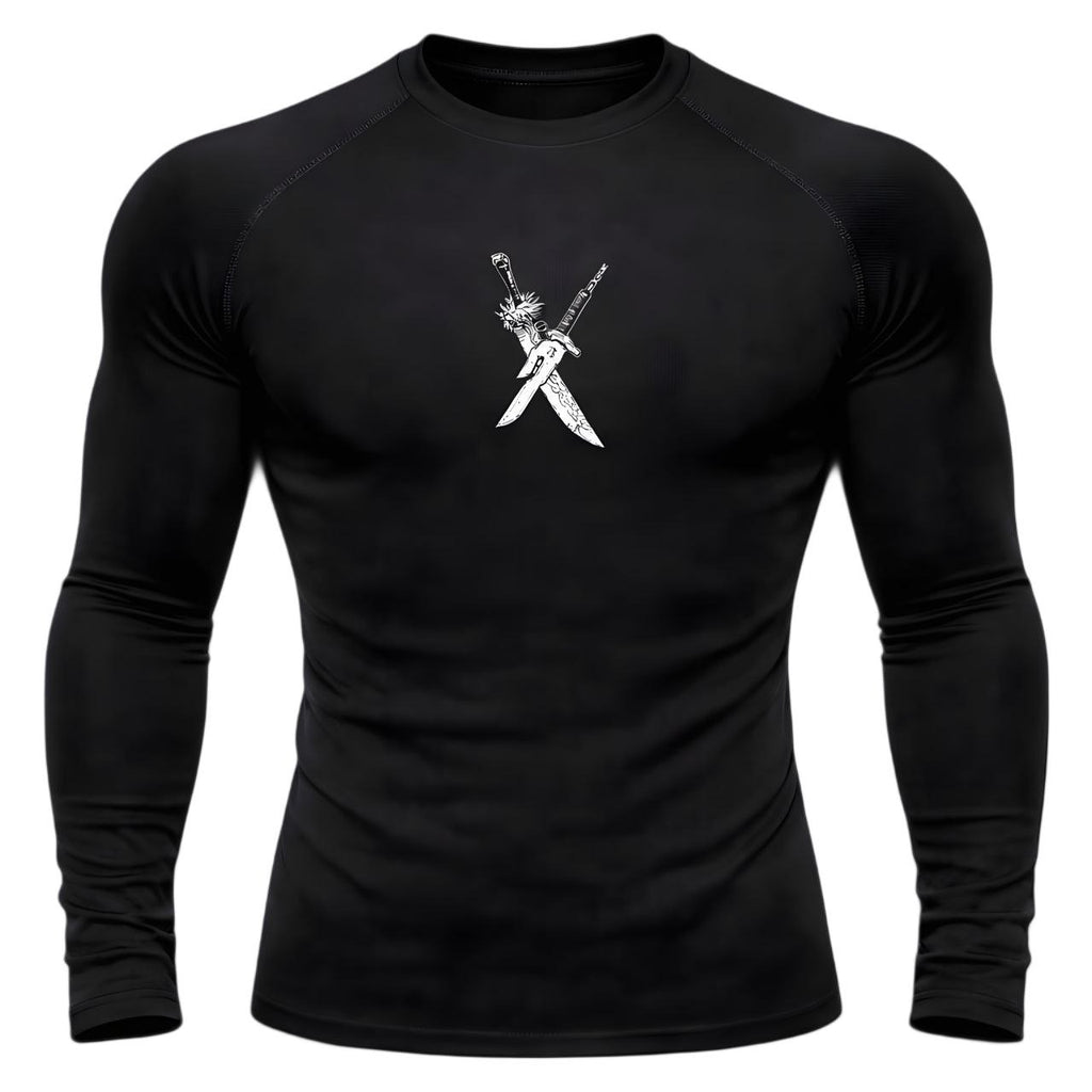 Crossed Blades Compression – Long Sleeve | GYMVORYX