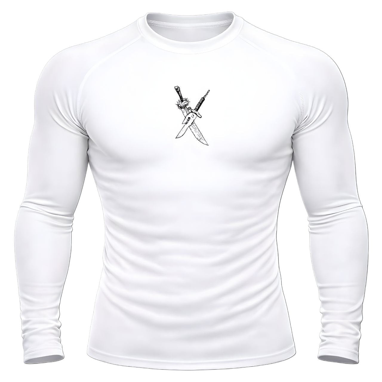 Crossed Blades Compression – Long Sleeve | GYMVORYX