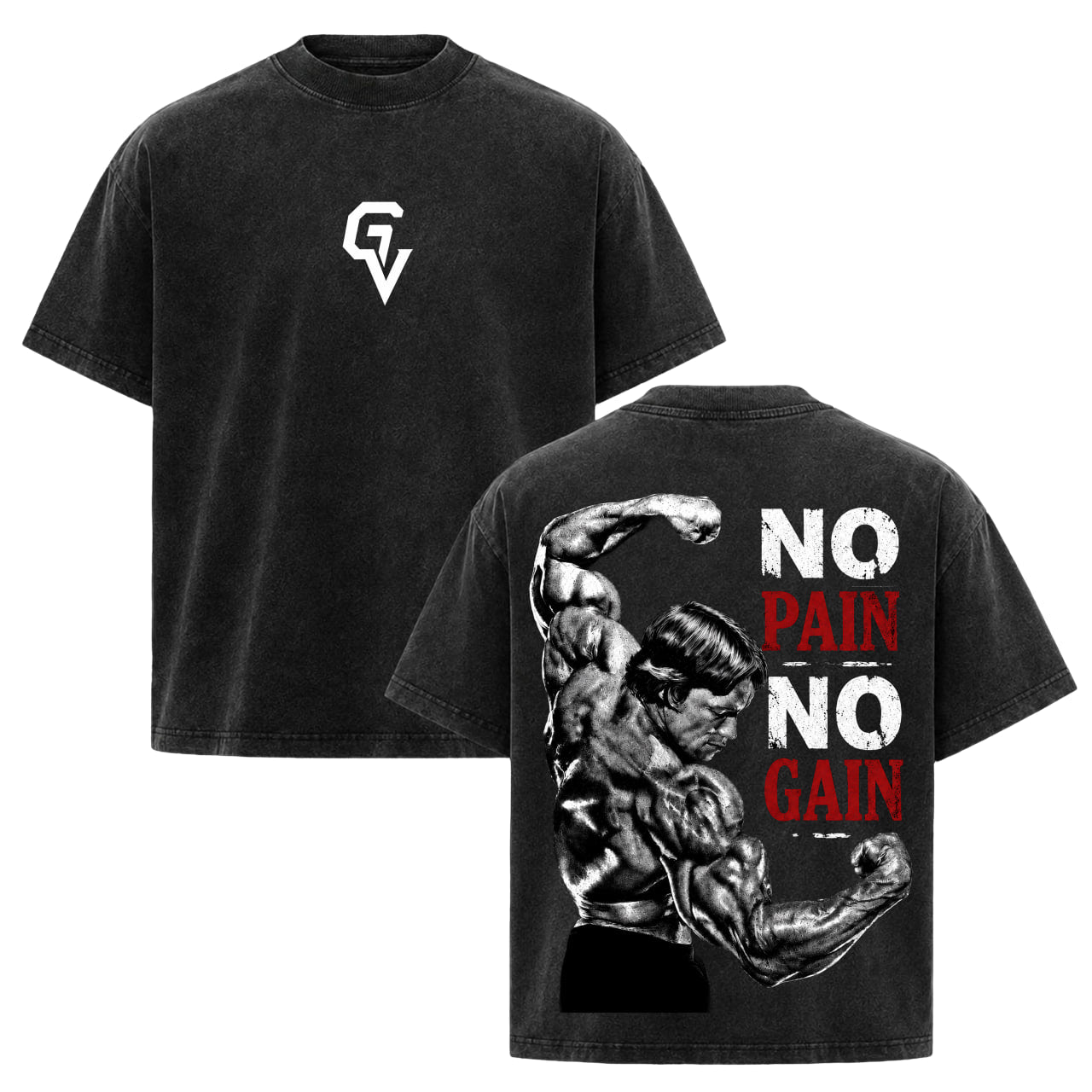 No Pain No Gain Oversized Tee | GYMVORYX