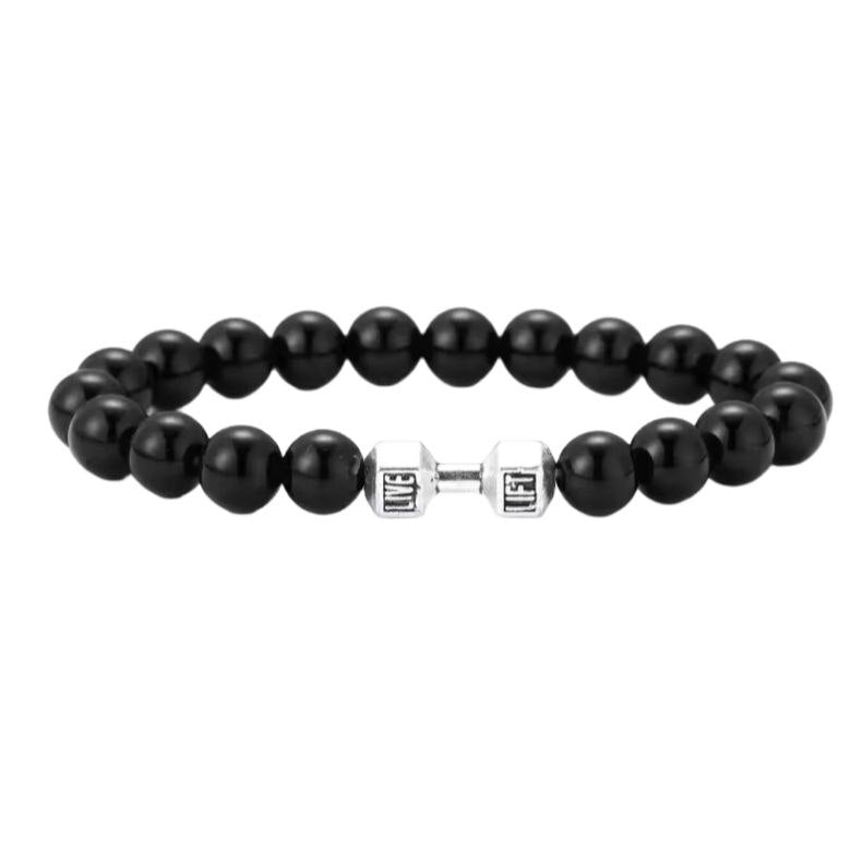 Dumbbell Bead Bracelet | GYMVORYX