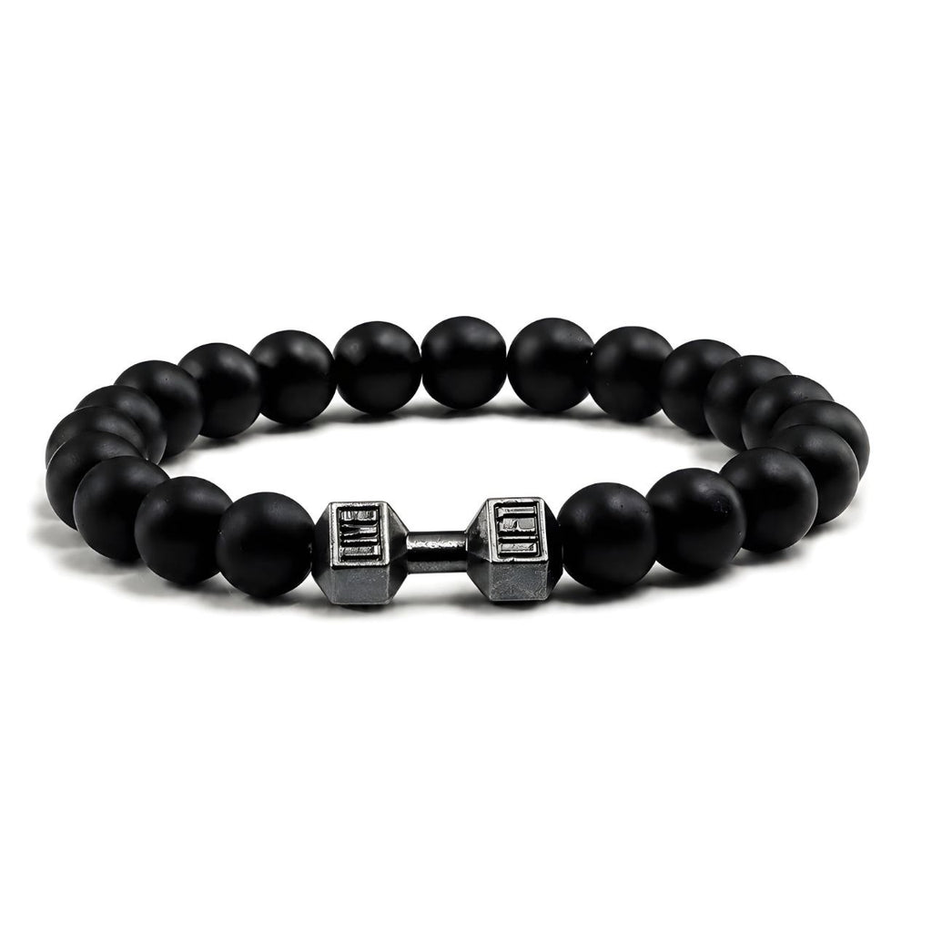 Dumbbell Bead Bracelet | GYMVORYX
