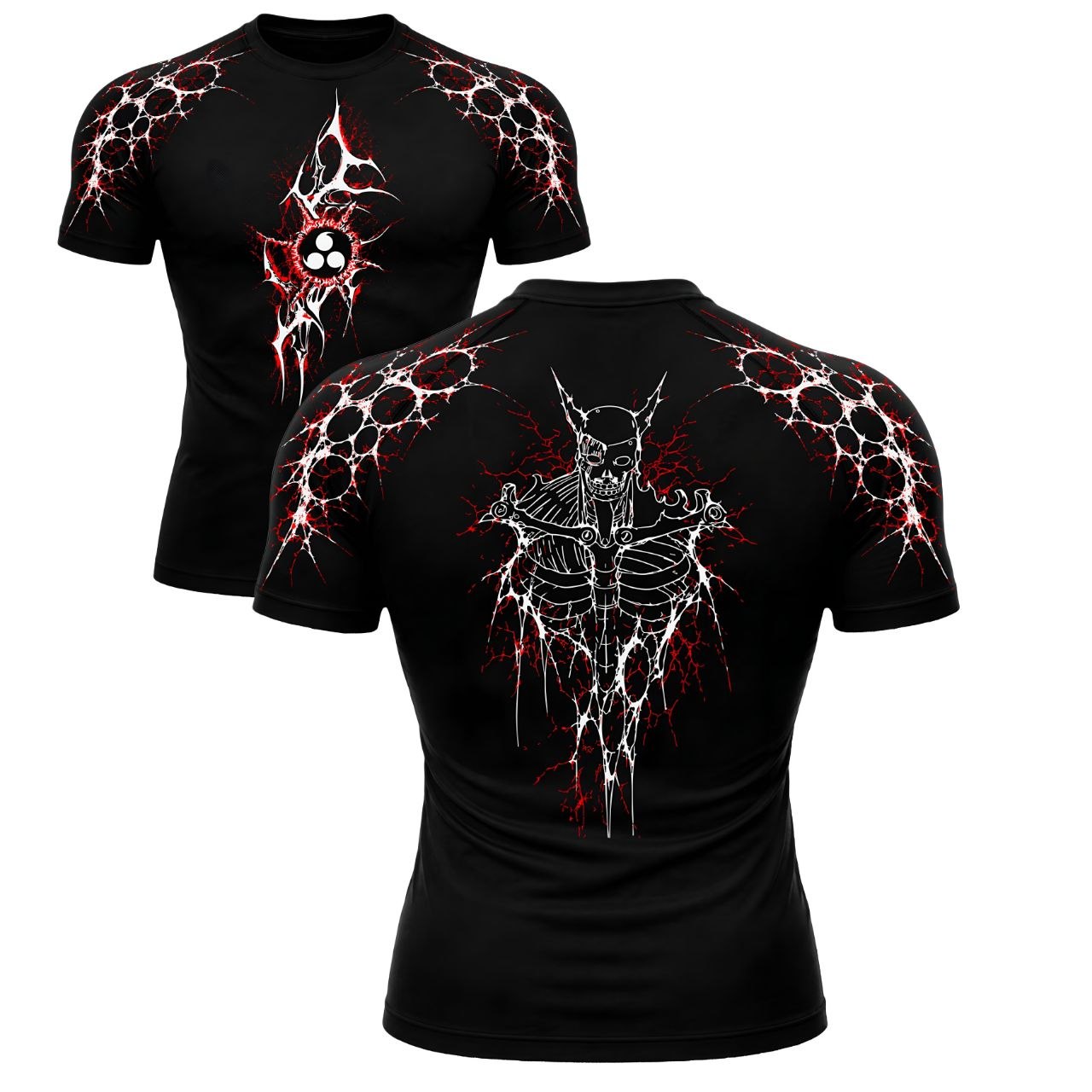 Crimson Susano Compression Shirt | GYMVORYX