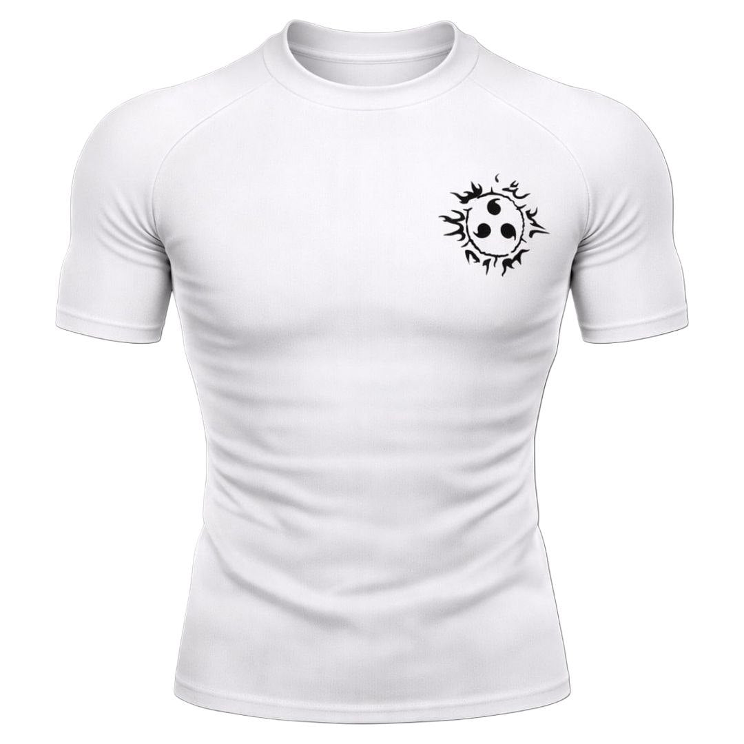 Sasuke Curse Mark Compression–T-Shirt | Gymvoryx