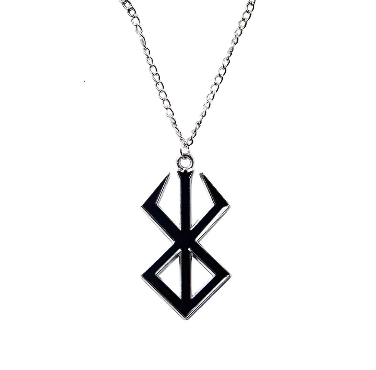 Black Berserk Brand Pendant Necklace | GYMVORYX
