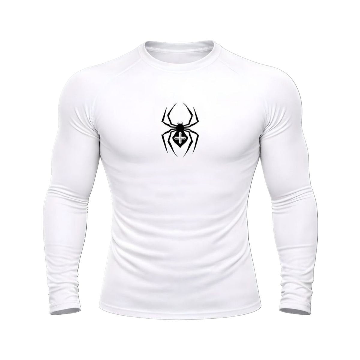 Spider Emblem Compression -long-sleeve | GYMVORYX