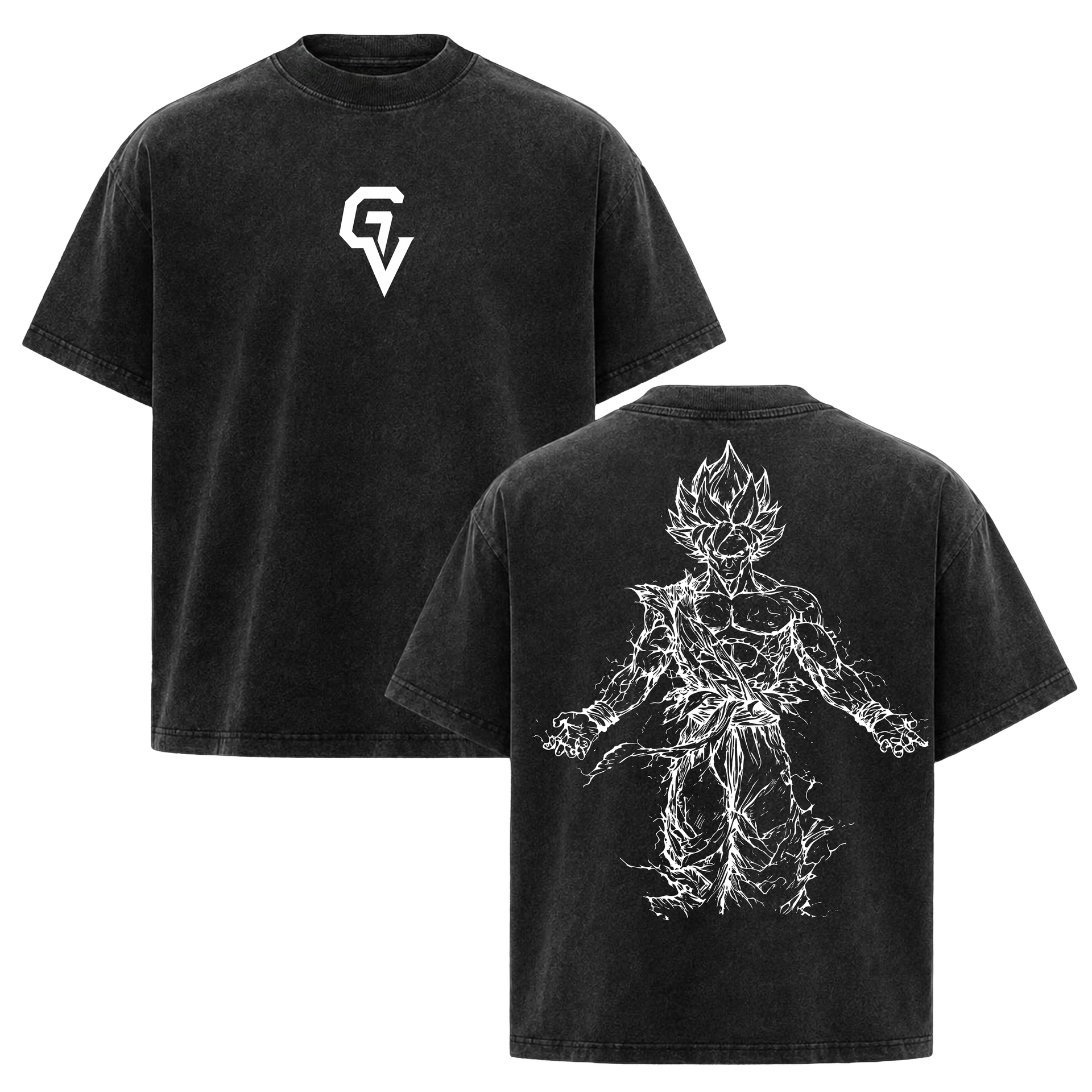 Saiyan Power Oversized Tee | GYMVORYX